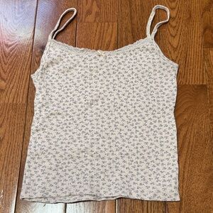 Brandy Melville Blue Floral Cami Top